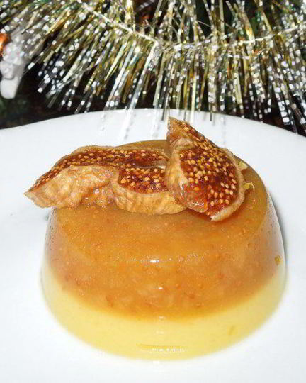 Рецепт апельсинового желе с инжиром и кокосовым молоком на агар-агаре