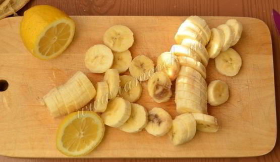 бананово-грушевый десерт с кокосовым молоком