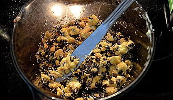 бананово-шоколадный крамблс