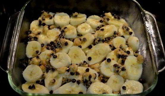 бананово-шоколадный крамблс