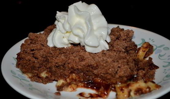 бананово-шоколадный крамблс