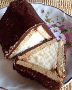 Десерт Домик из творога