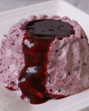 Десерт из черной смородины