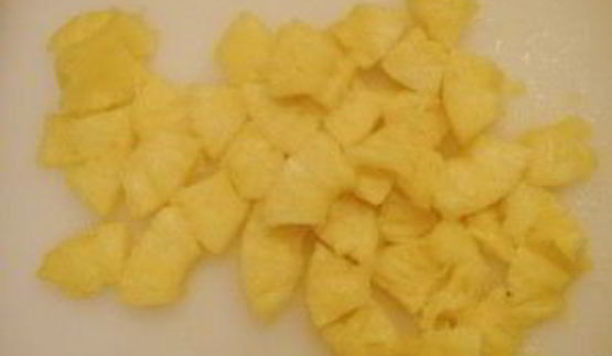 десерт из свежего ананаса