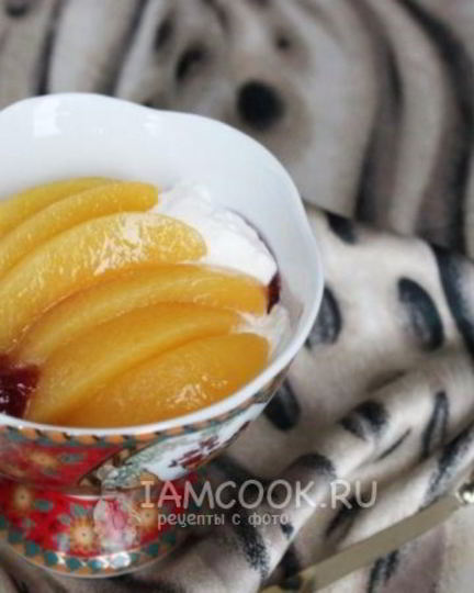 Рецепт десерта персик мельба