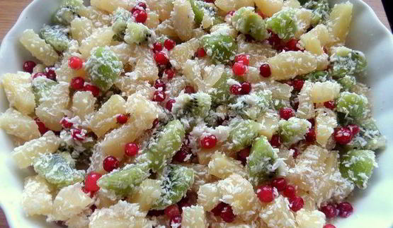 фруктово-кокосовый крамбл