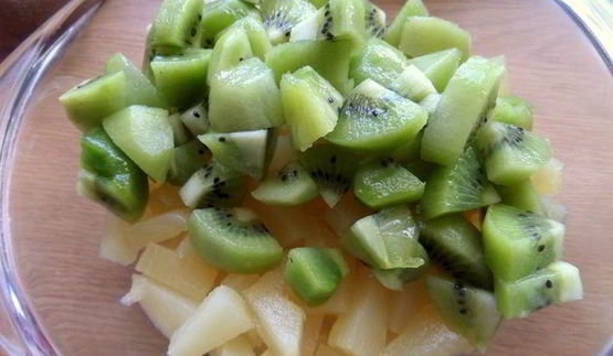 фруктово-кокосовый крамбл