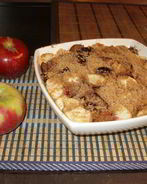 Фруктовый пудинг в карамельной крошке