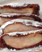 Груши в шоколадных платьях