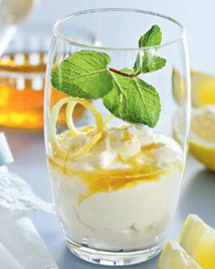 Рецепт густого йогурта с лимонным медом