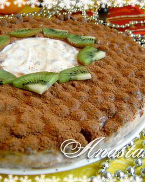 Йогуртовый торт-десерт Новогоднее чудо