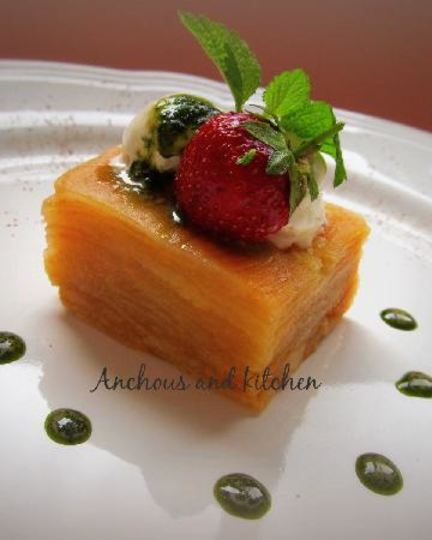 Рецепт холодного яблочного десерта