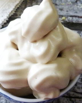 Белковый крем с кофейной карамелью