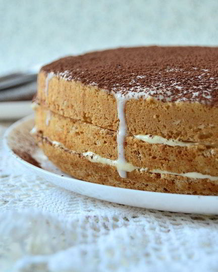 Рецепт бисквита с лимонным кремом