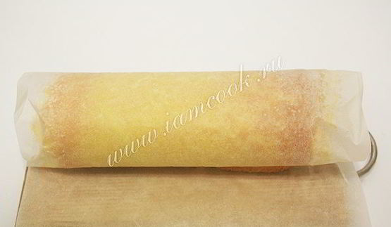 бисквитный рулет с кремом