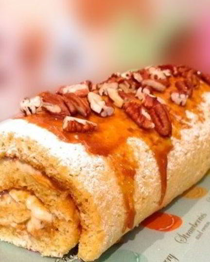Рецепт бисквитного рулета с масляным кремом