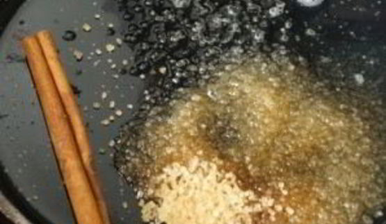 грушевый крем с виноградом