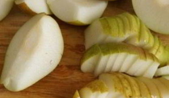 грушевый крем с виноградом