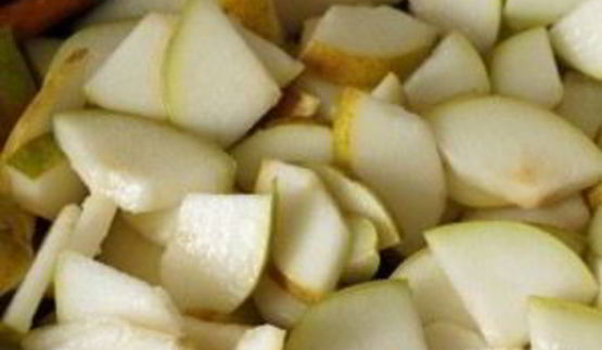 грушевый крем с виноградом