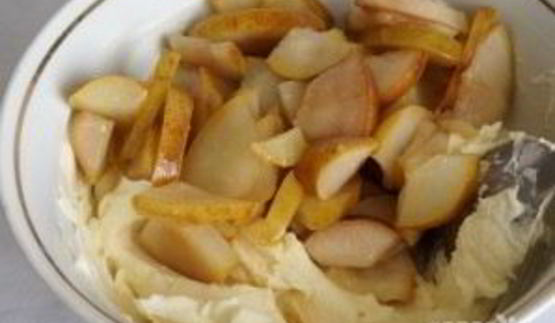 грушевый крем с виноградом