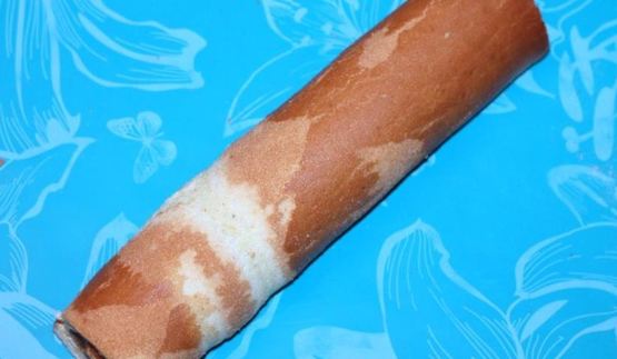 имбирный рулет с кремом и цукатами