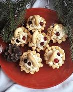 Корзинки из песочного теста с кремом заварным