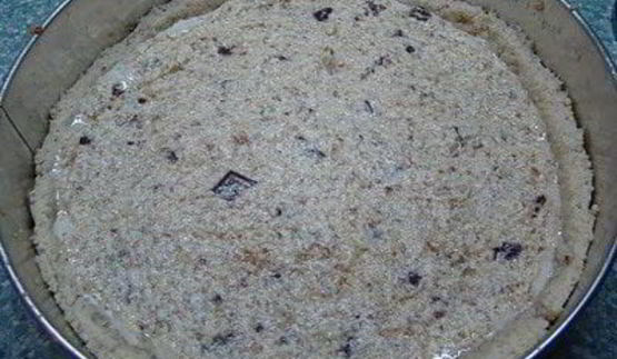 кростата с миндальным кремом и шоколадом