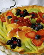 Миндальная кростата с лимонным кремом Летний сад