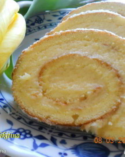 Рецепт рулета со сливочным кремом