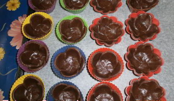 шоколадно-кофейные корзинки с кремом