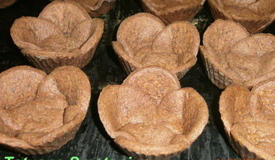 шоколадно-кофейные корзинки с кремом