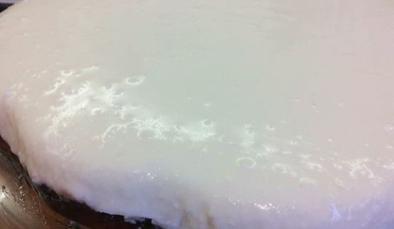 снежный крем-торт