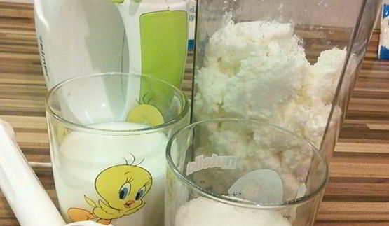 снежный крем-торт