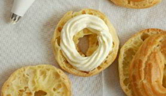 заварное тесто с творожным кремом