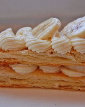 Мильфей с бананами