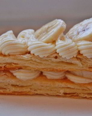 Мильфей с бананами