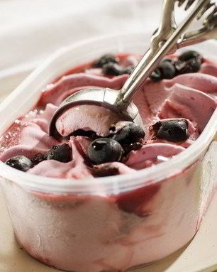 Быстрое черничное мороженое