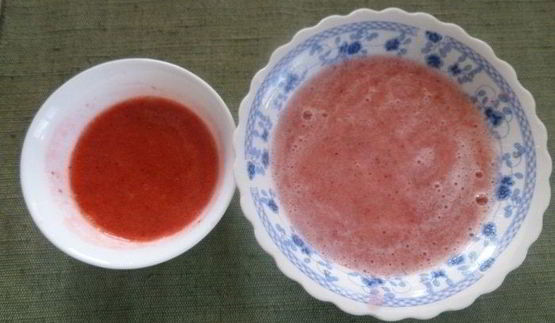 дынно-клубничное мороженое