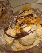 Мороженое Дуэт банана с апельсином