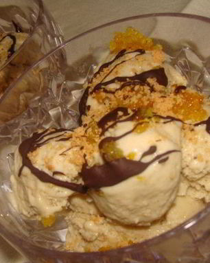 Мороженое Дуэт банана с апельсином