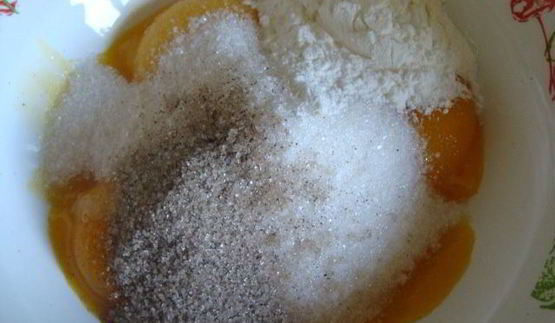 мороженое дуэт банана с апельсином