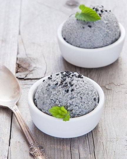 Рецепт мороженого из черного кунжута