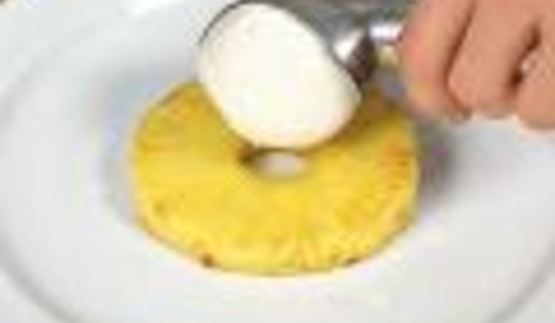 мороженое с ананасом