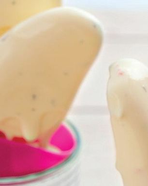 Мороженое с белым шоколадом, мятой и чили