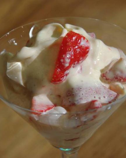 Рецепт мороженого с клубникой