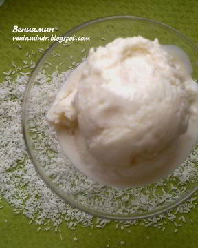 Мороженое с кокосовым молоком