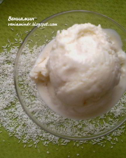 Рецепт мороженого с кокосовым молоком