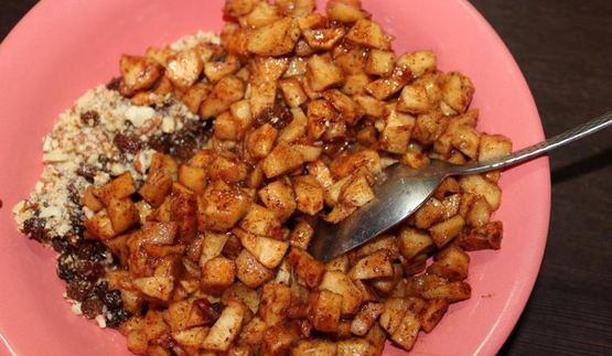 мороженое со вкусом яблочного штруделя