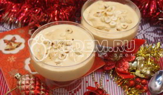 новогодний десерт-мороженое крем-брюле