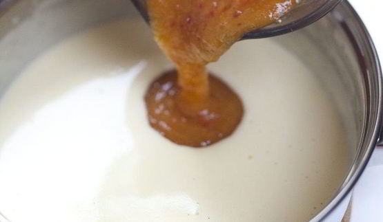 персиковое мороженое